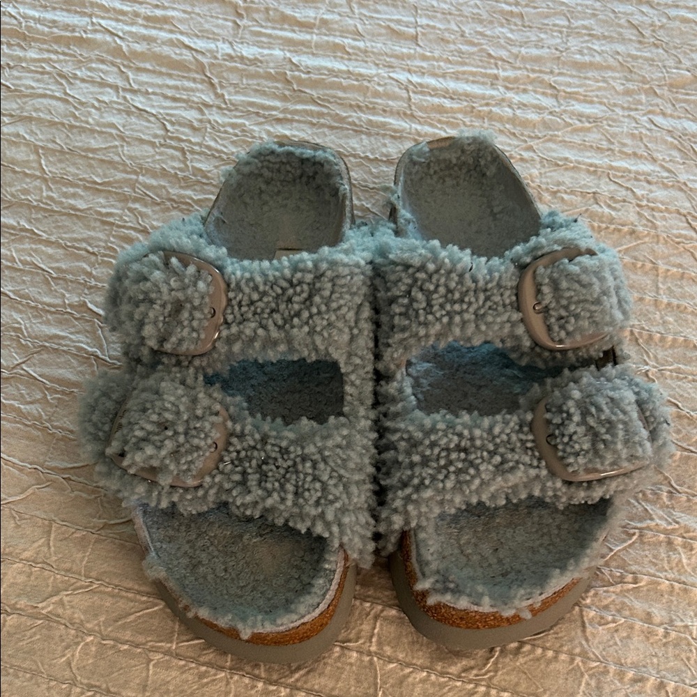Papillio Fuzzy Slippers - Blue
